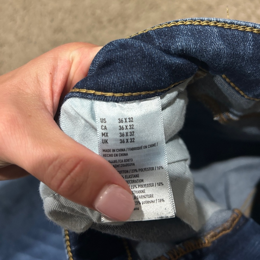 Men’s dark wash jeans - Picture 3 of 4